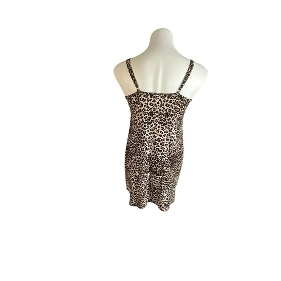 Leopard Print Lace Trim Mini Sleep Chemise - Picture 11 of 11